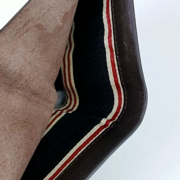 Bally Men's Smooth Brown Leather Bi-Fold Wallet - Picture 8 of 9